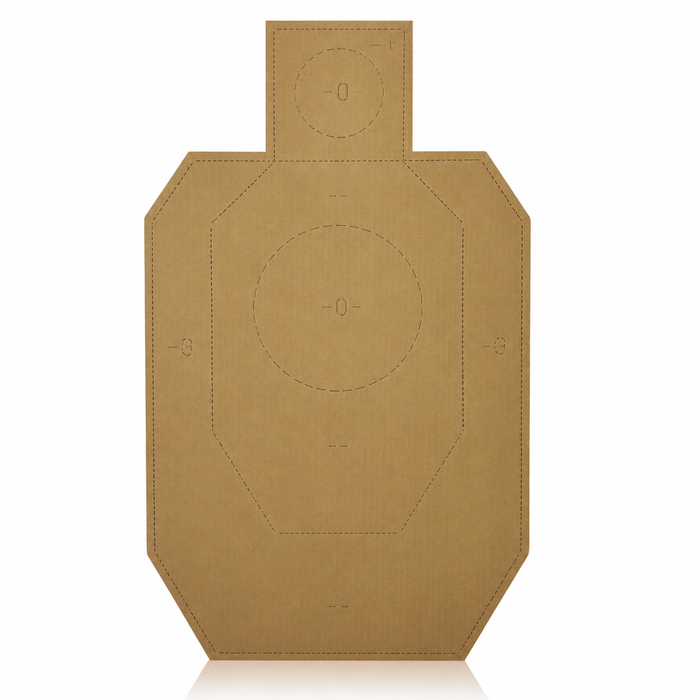 Cardboard Silhouette IDPA Perforated - 000