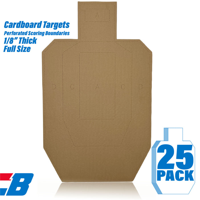 002-Cardboard Silhouette USPSA Perforated