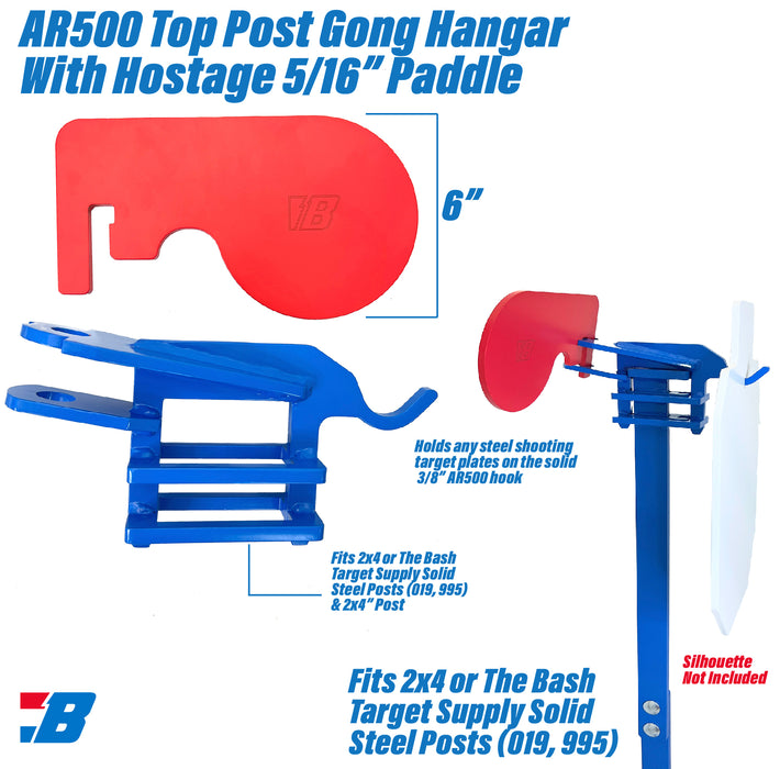 317-Top Post 2x4 Gong Hostage 5/16"