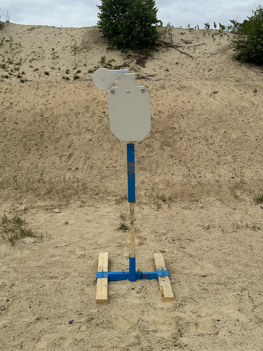 AR500 Steel Target 2x4 Top Post Angle Mount