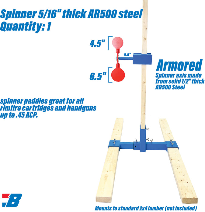 980-TargetStand Spinner2x4-5/16"