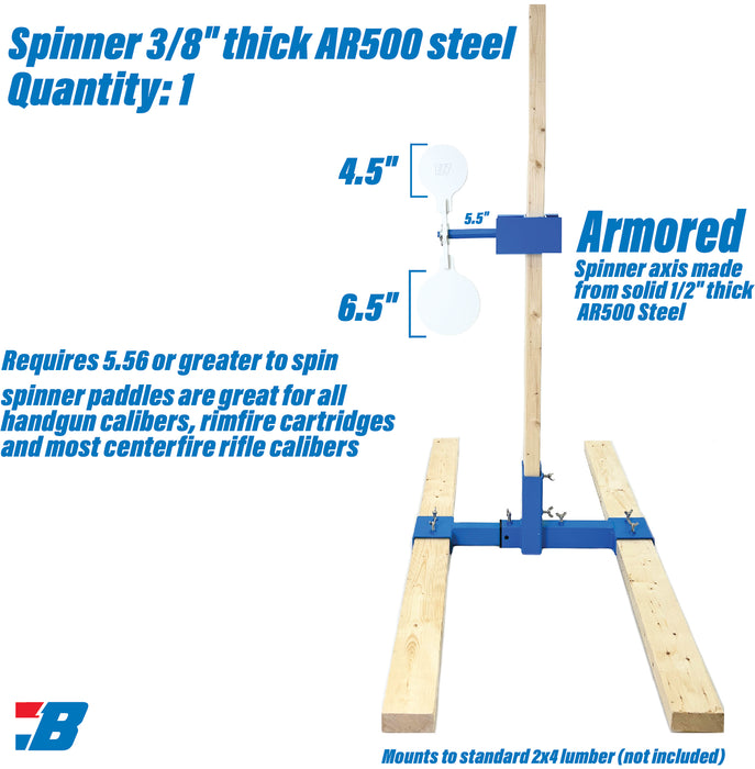 981-TargetStand Spinner2x4-3/8"