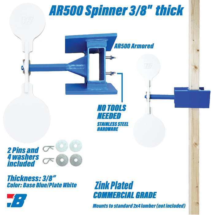 981-TargetStand Spinner2x4-3/8"