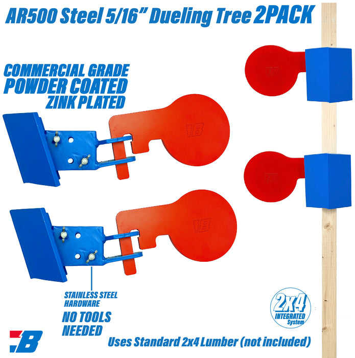 982-TargetStand Dueling2x4-5/16"