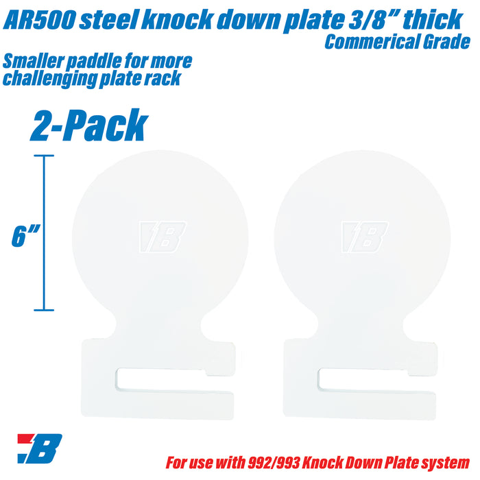 999 - 6" Challenge Knock Down Paddle - 3/8"