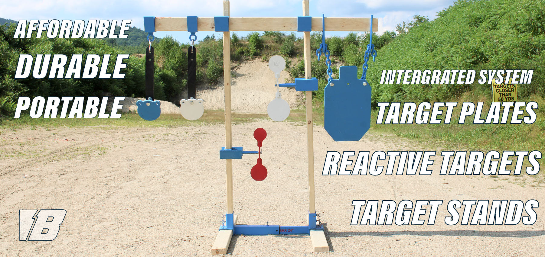 Home Target System Bash Target Supply AR500 Steel Targets and portable target system ...